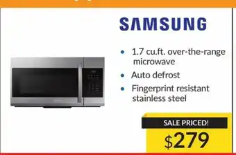1.7 Cu.Ft. Over-The-Range Microwave