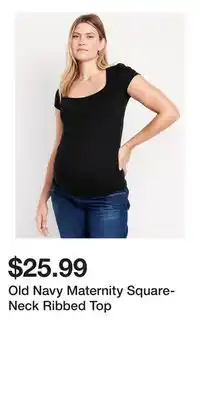 Old Navy Old Navy Maternity Square-Neck Ribbed Top offer