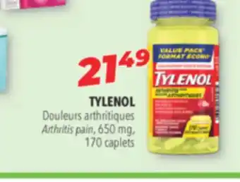 Familiprix TYLENOL Arthritis pain, 650 mg offer