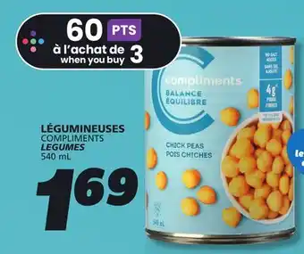 IGA COMPLIMENTS LEGUMES offer