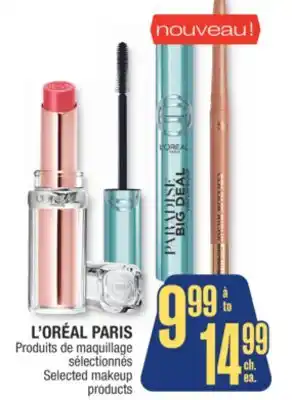 Jean Coutu L'ORÉAL PARIS Selected makeup products offer