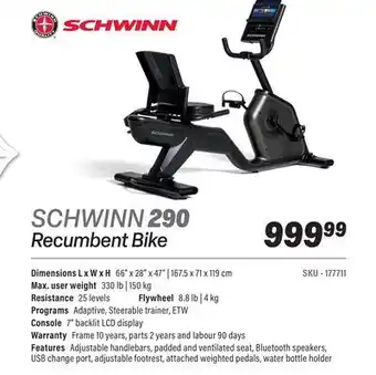 Club Piscine SCHWINN 290 offer