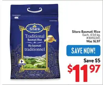 Walmart Sitara Basmati Rice offer