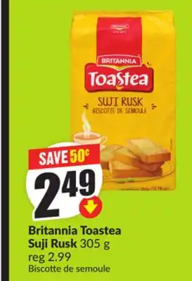 FreshCo Britannia Toastea Suji Rusk 305 g offer