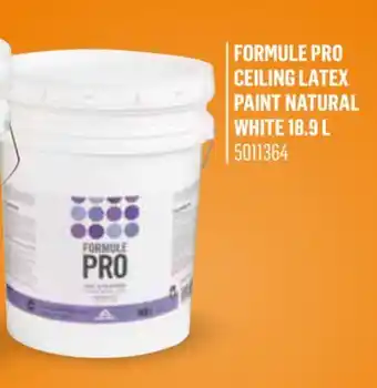 Canac Formule Pro Ceiling Interior Latex Paint Natural White 18.9 L offer