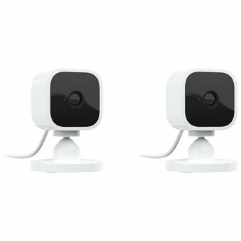 Best Buy Blink Mini Wi-Fi Indoor 1080p IP Camera - 2 Pack - White offer