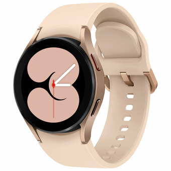 Best Buy Samsung Galaxy Watch4 40mm Smartwatch with Heart Rate Monitor - Pink Gold offer
