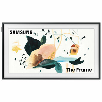 Best Buy Samsung The Frame 32" FHD HDR QLED Tizen Smart TV (QN32LS03TBFXZC) - Neutral Grey offer