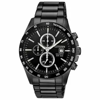 Best Buy Citizen Quartz 42mm Men's Chronograph Sport Watch - Black offer
