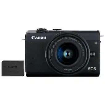 Best Buy Canon EOS M200 Mirrorless Camera with 15-45mm IS STM Lens Kit & Extra Battery Pack - Only at Best Buy offer