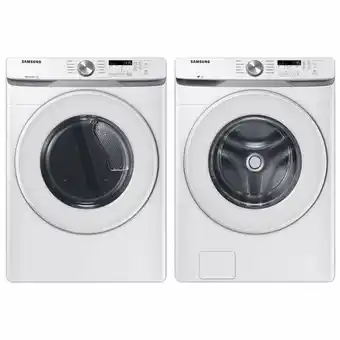 Best Buy Samsung 5.2 Cu. Ft. High Efficiency Front Load Washer & 7.5 Cu. Ft. Electric Dryer - White offer