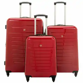Best Buy SWISSGEAR Extravagence 3-Piece Hard Side Expandable Luggage Set - Red offer