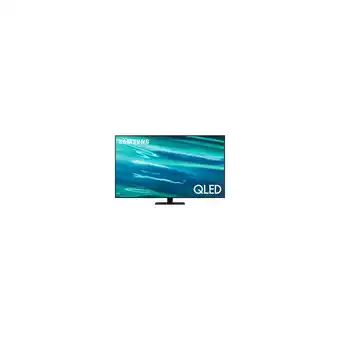 Best Buy Samsung 55" 4K UHD HDR QLED Tizen OS Smart TV (QN55Q80AAFXZC) - 2021 - Titan Black - Open Box offer