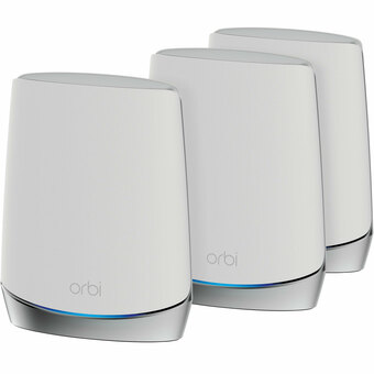 Best Buy NETGEAR Orbi 8-Stream Tri-Band AX4200 Whole Home Mesh WiFi 6 System (RBK753S-100CNS) - 3 Pack offer