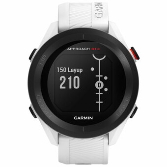 Best Buy Garmin Approach S12 43.7mm Golf GPS Watch - White/Silver offer
