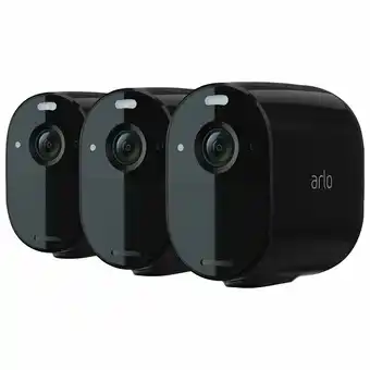 Best Buy Arlo Essential Spotlight Wire-Free Indoor/Outdoor 1080p Security Camera -Black -3 Pack -Only at Best Buy offer