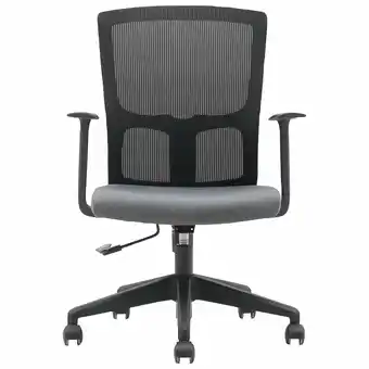 Best Buy Brassex Abel Ergonomic Mid-Back Mesh Office Chair - Charcoal offer