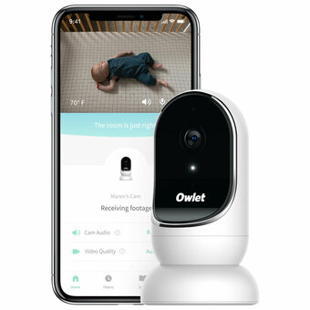 Best Buy Owlet Cam Smart Video Baby Monitor with Room Temperature Sensor (OWL-BC04NNBBYH) offer