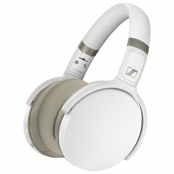 Best Buy Sennheiser HD 450BT Over-Ear Noise Cancelling Truly Wireless Headphones - White offer