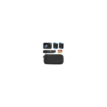 Best Buy GoPro HERO9 Black - Essential Bundle - GoPro HERO 9 Black + 2x Spare Battery + The Handler Tripod + Compact Case + 64 GB Micr offer