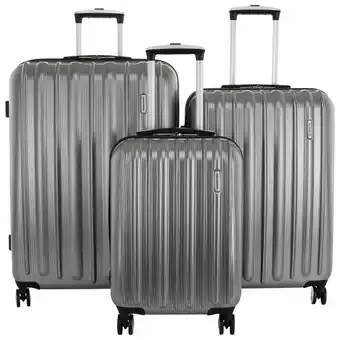 Best Buy Samsonite Quarry 3-Piece Hard Side Expandable Luggage Set - Silver offer