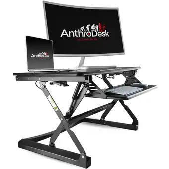 Best Buy Standing Desk Riser, Dual Monitor Capable, High Lift Capacity, Height Adjustable From Sit to Stand Positions offer
