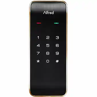 Best Buy Alfred DB2 Bluetooth Touchscreen Smart Lock - Gold offer