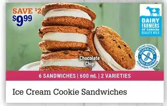 M & M Food Market Ice Cream Cookie Sandwiches offer