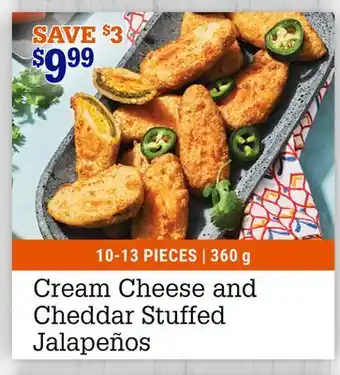 M & M Food Market Cream Cheese and Cheddar Stuffed Jalapeños offer