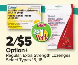 PharmaChoice Option+ Regular, Extra Strength Lozenges offer