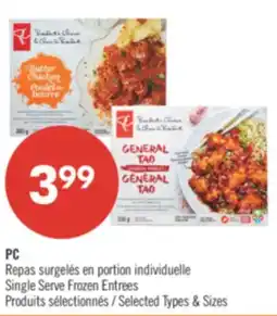 Pharmaprix PC Single Serve Frozen Entrees offer