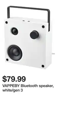 IKEA VAPPEBY Bluetooth speaker, white/gen 3 offer