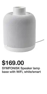 IKEA SYMFONISK Speaker lamp base with WiFi, white/smart offer