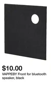 IKEA VAPPEBY Front for bluetooth speaker, black offer