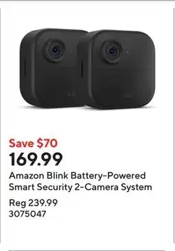 Staples Amazon Blink Battery-Powered Smart Security 2-Camera System offer