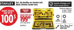 Canadian Tire Stanley Professional Grade Black Chrome Socket Set, 274-pc, SAE/Metric offer