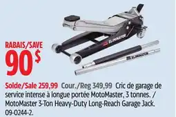 Canadian Tire MotoMaster 3-Ton Heavy-Duty Long-Reach Garage Jack offer