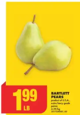 No Frills BARTLETT PEARS offer