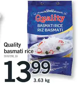 Fortinos QUALITY BASMATI RICE, 3.63 kg offer