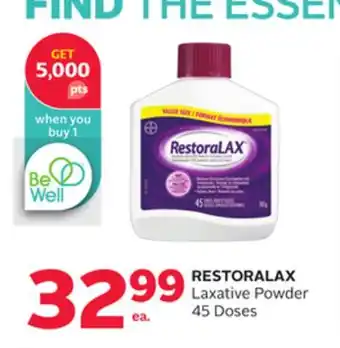 Rexall RESTORALAX Laxative Powder offer