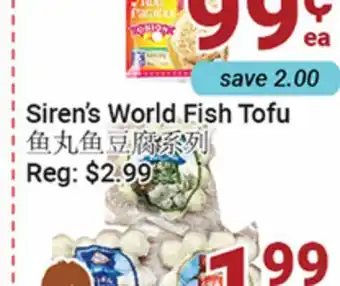 Oceans Fresh Food Market Siren's World Fish Tofu offer