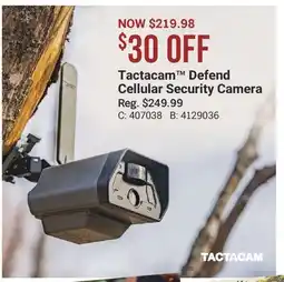 Cabela's Tactacam Defend Cellular Security Camera offer