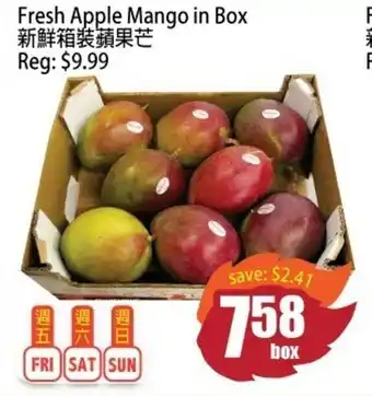 Fresh apple mango in box