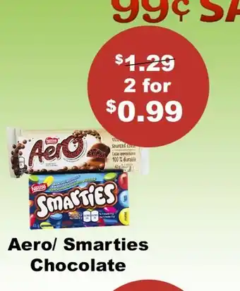 Aero/Smarties Chocolate
