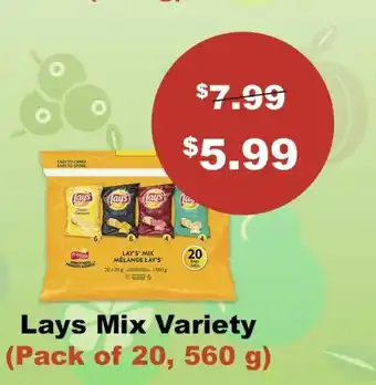 Atiya's Fresh Farm Lays Mix Variety offer