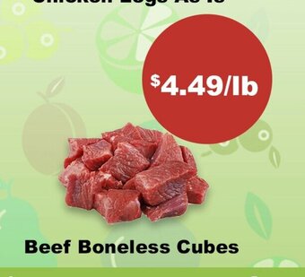 Atiya's Fresh Farm Beef Boneless Cubes offer