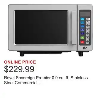 Costco Royal Sovereign Premier 0.9 cu. ft. Stainless Steel Commercial Microwave offer