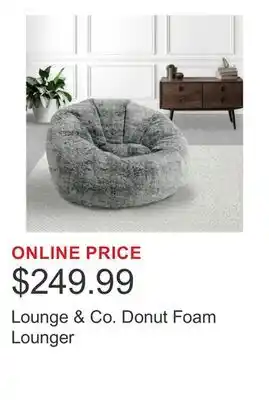 Costco Lounge & Co. Donut Foam Lounger offer