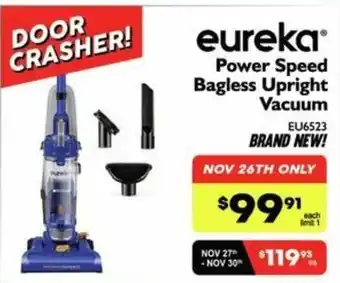 Factory Direct Power Speed Bagless Upright Vacuum offer