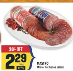 Marché Adonis MASTRO Mild or hot Genoa salami offer